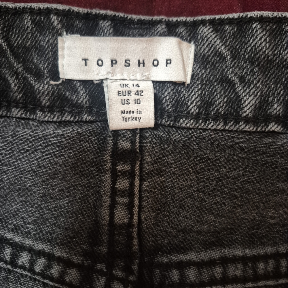 Topshop Charcoal Denim Pants